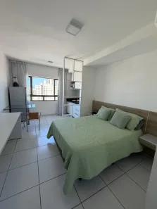 Apartamento com 1 Quarto para alugar, 28m² no Boa Viagem, Recife