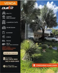 Casa com 4 Quartos à venda, 500m² no Residencial Sun Flower, Anápolis