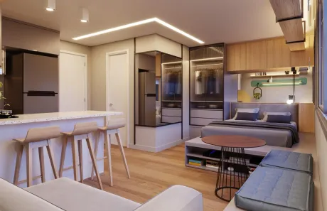 Apartamento com 1 Quarto à venda, 31m² no Jardim do Salso, Porto Alegre