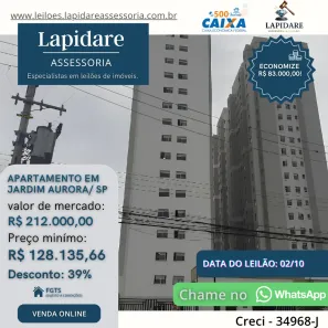 Apartamento com 2 Quartos à venda, 37m² no Jardim Aurora (Zona Leste), São Paulo