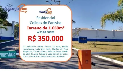 Lote/Terreno à venda, 1050m² no Vargem Grande, São José dos Campos