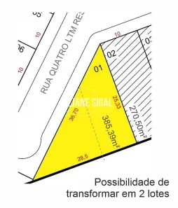 Lote/Terreno à venda, 385m² no Laranjal, Pelotas
