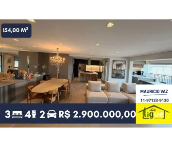 Apartamento com 3 Quartos à venda, 154m² no Butantã, São Paulo