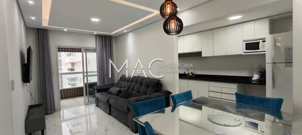 Apartamento com 2 Quartos para alugar, 74m² no Boqueirão, Praia Grande