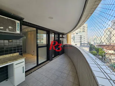 Apartamento com 3 Quartos à venda, 122m² no Pompéia, Santos