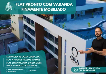 Apartamento com 1 Quarto à venda, 22m² no Porto de Galinhas, Ipojuca