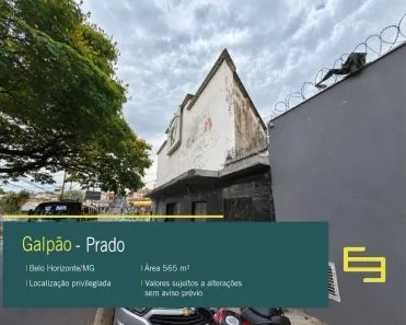 Galpão/Depósito/Armazém para alugar, 566m² no Calafate, Belo Horizonte