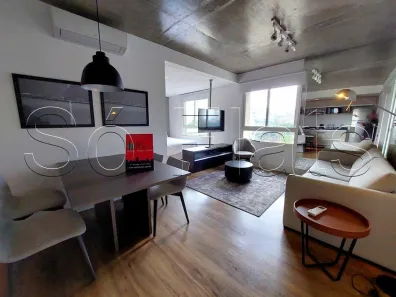 Flat com 1 Quarto para alugar, 63m² no Cidade Monções, São Paulo