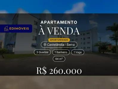 Apartamento com 3 Quartos à venda, 64m² no Castelândia, Serra