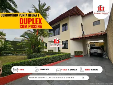 Casa de Condomínio com 4 Quartos à venda, 412m² no Ponta Negra, Manaus
