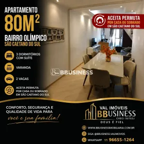 Apartamento com 3 Quartos à venda, 79m² no Boa Vista, São Caetano do Sul