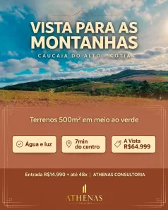 Lote/Terreno à venda, 500m² no Esmeralda Park (Caucaia do Alto), Cotia