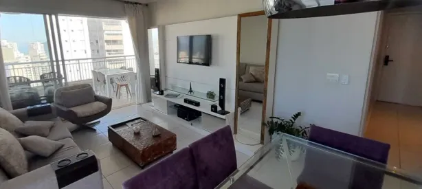 Apartamento com 3 Quartos para alugar, 118m² no Vila Alzira, Guarujá