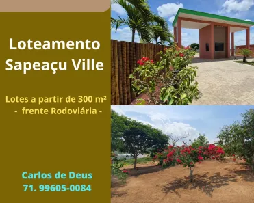 Lote/Terreno à venda, 300m² no , Sapeaçu