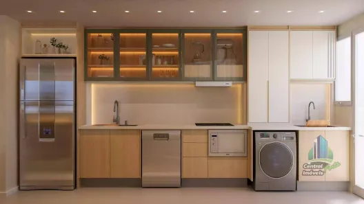 Apartamento com 2 Quartos à venda, 77m² no Canto do Forte, Praia Grande