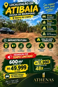 Lote/Terreno à venda, 600m² no Jardim Brasil, Atibaia