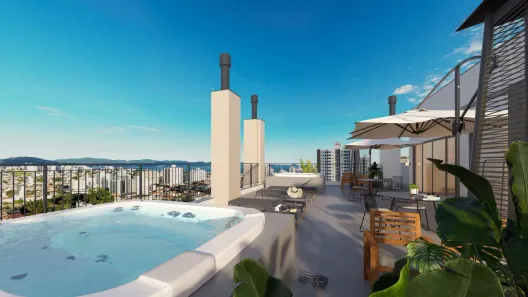 Apartamento à venda, 32m² no Barreiros, São José