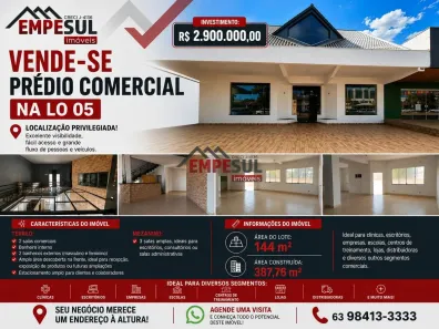 Ponto Comercial à venda, 387m² no Plano Diretor Sul, Palmas