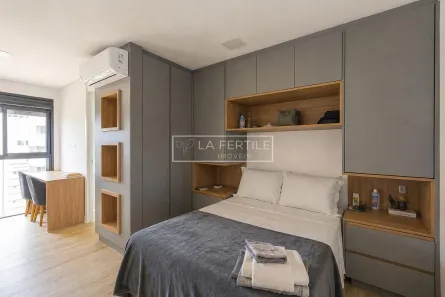Apartamento com 1 Quarto para alugar, 20m² no Água Verde, Curitiba