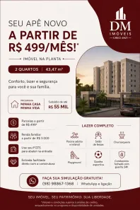 Apartamento com 2 Quartos à venda, 43m² no , São José de Ribamar