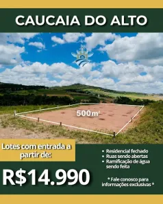 Lote/Terreno à venda, 500m² no Centro (Caucaia do Alto), Cotia