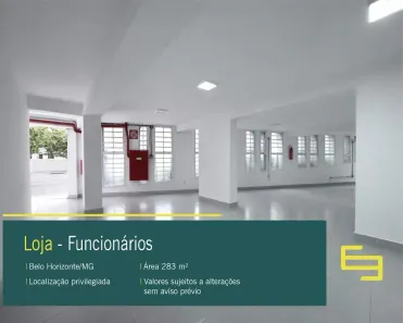 Ponto Comercial para alugar, 283m² no Funcionários, Belo Horizonte