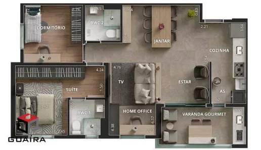 Apartamento com 2 Quartos à venda, 72m² no Centro, São Bernardo do Campo
