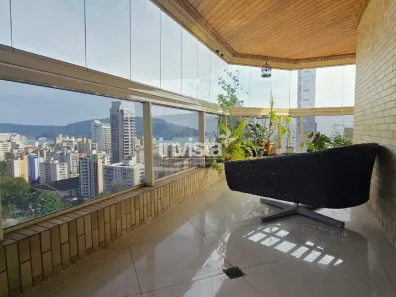 Apartamento com 4 Quartos para alugar, 384m² no Embaré, Santos