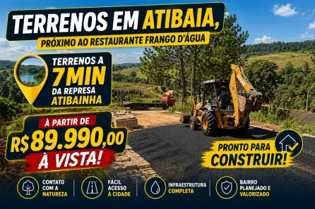 Lote/Terreno à venda, 500m² no Usina, Atibaia