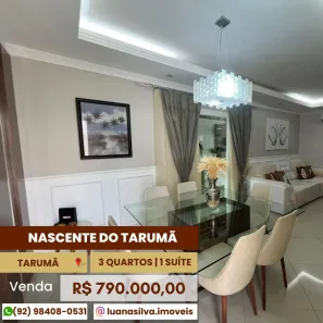 Casa de Condomínio com 3 Quartos à venda, 70m² no Tarumã-Açu, Manaus