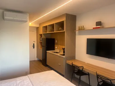 Apartamento com 1 Quarto para venda ou aluguel, 30m² no Indianópolis, São Paulo