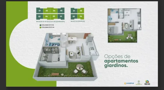 Apartamento com 1 Quarto à venda, 40m² no Parque Jaguarema, Paço do Lumiar