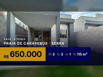 Casa com 3 Quartos à venda, 115m² no Praia de Carapebus, Serra