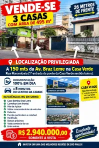 Casa com 6 Quartos à venda, 495m² no Casa Verde, São Paulo