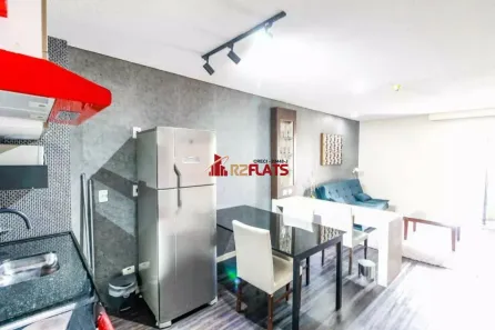 Flat com 1 Quarto para alugar, 55m² no Cidade Monções, São Paulo