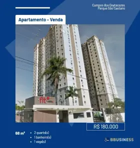 Apartamento com 2 Quartos à venda, 68m² no Parque São Caetano, Campos dos Goytacazes