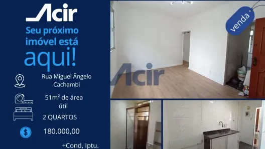 Apartamento com 2 Quartos à venda, 51m² no Cachambi, Rio de Janeiro