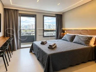 Apartamento com 1 Quarto para alugar, 25m² no Indianópolis, São Paulo