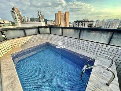 Cobertura com 4 Quartos para alugar, 224m² no Ponta da Praia, Santos