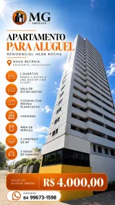 Apartamento com 3 Quartos para alugar, 117m² no Nova Betânia, Mossoró