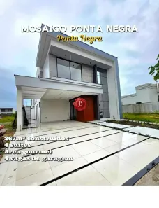 Casa de Condomínio com 3 Quartos à venda, 267m² no Ponta Negra, Manaus