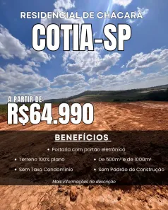 Lote/Terreno à venda, 500m² no Centro, São Roque