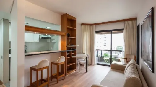Flat com 1 Quarto para alugar, 47m² no Itaim Bibi, São Paulo
