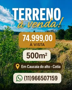 Lote/Terreno à venda, 500m² no Centro (Caucaia do Alto), Cotia