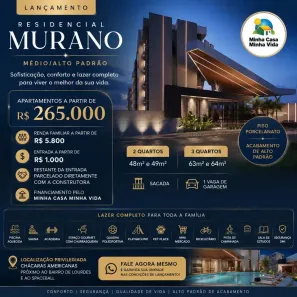 Apartamento com 2 Quartos à venda, 48m² no Chácaras Americanas, Anápolis