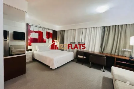 Apartamento com 1 Quarto para alugar, 28m² no Indianópolis, São Paulo