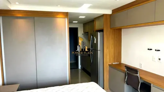 Flat com 1 Quarto para alugar, 30m² no Santo Amaro, São Paulo