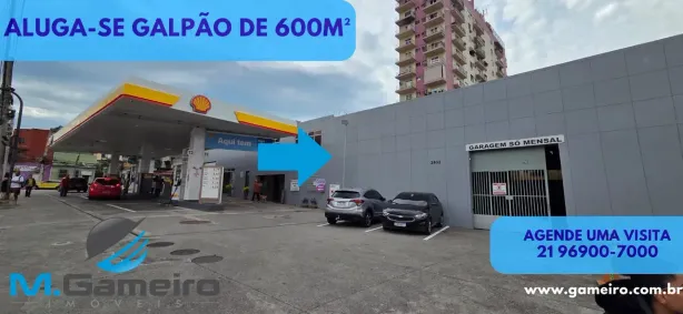 Galpão/Depósito/Armazém para alugar, 600m² no Engenho Novo, Rio de Janeiro