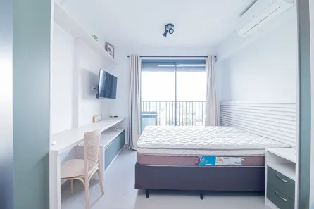 Apartamento com 1 Quarto para alugar, 27m² no Brooklin Paulista, São Paulo