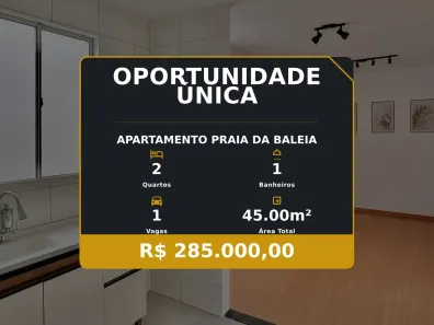 Apartamento com 2 Quartos à venda, 45m² no Praia da Baleia, Serra